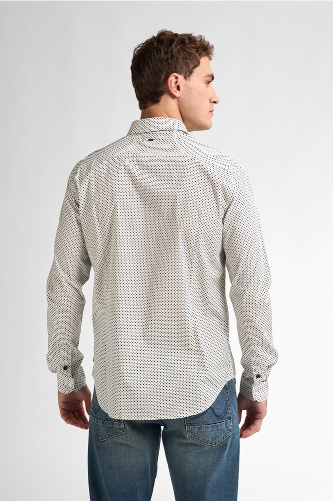 ALLOVER PRINT SHIRT MARINAFRONT M 1050 SIL405 0006 Chalk White